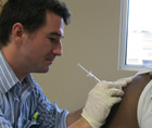 Nursing student Cameron Beatty
