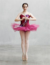 Ballet dancer with flute